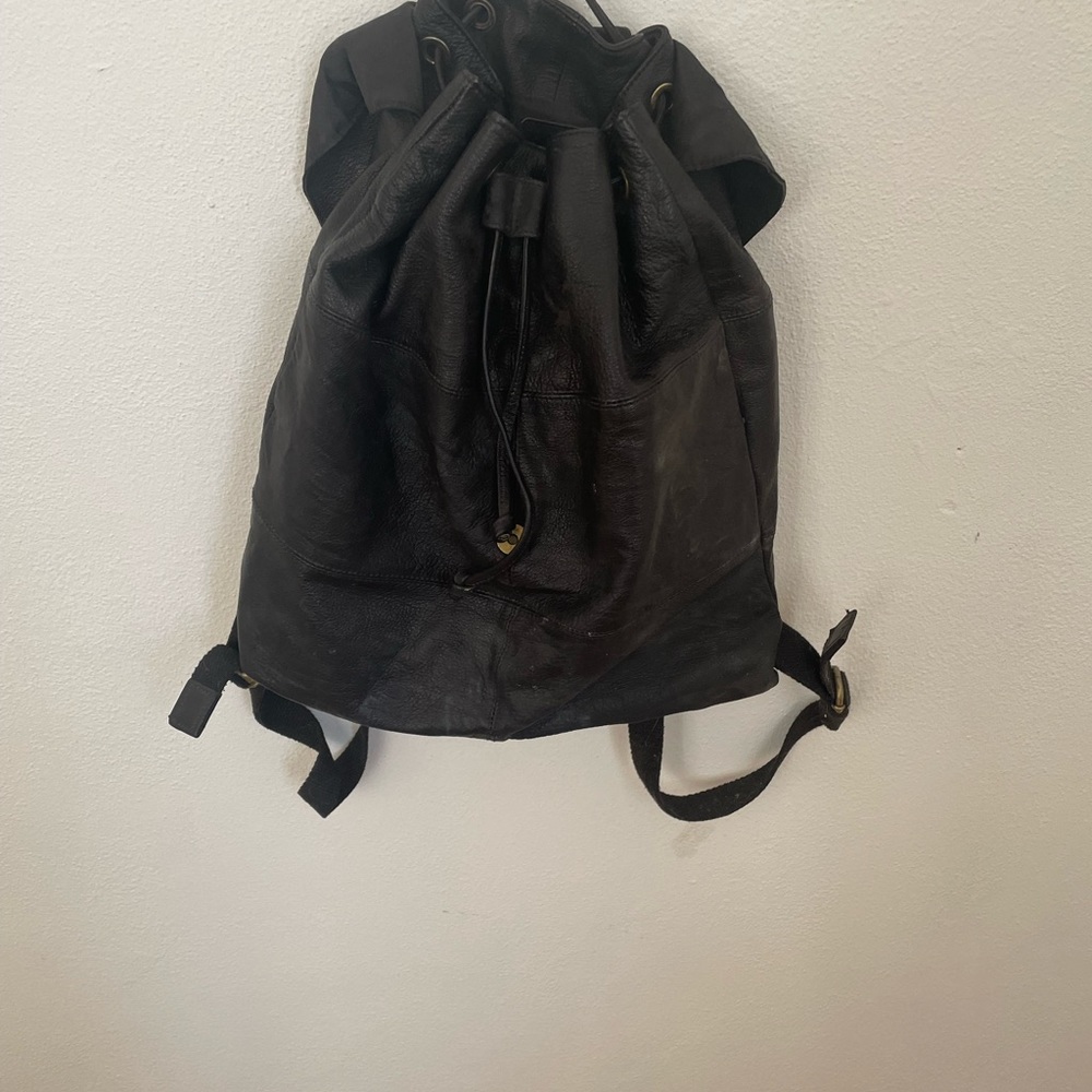 ASOS Leather Backpack - Picture 3 of 5
